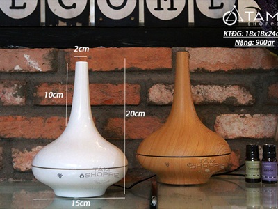 Máy khuếch tán tinh dầu giọt nước lớn phun khói ion [Tặng tinh dầu] MKTTD-02