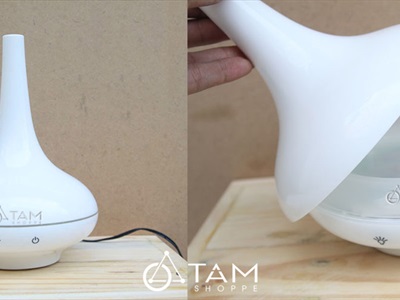Máy khuếch tán tinh dầu giọt nước lớn phun khói ion [Tặng tinh dầu] MKTTD-02