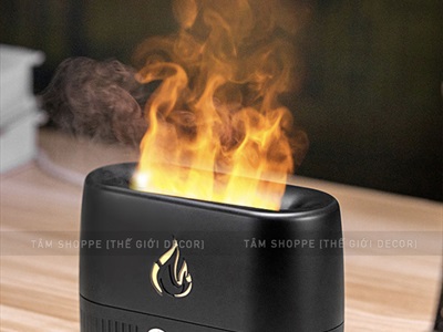 Máy khuếch tán tinh dầu ngọn lửa đơn giản [Cáp USB -Tặng tinh dầu] MKTTD-31