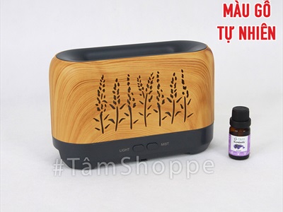 Máy khuếch tán tinh dầu phun khói siêu âm ngọn lửa [Tặng tinh dầu] MKTTD-18