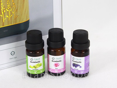 Máy khuếch tán tinh dầu phun khói siêu âm ngọn lửa [Tặng tinh dầu] MKTTD-18