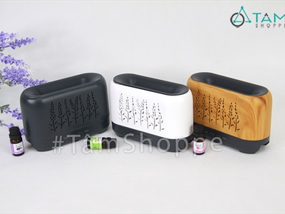 Máy khuếch tán tinh dầu phun khói siêu âm ngọn lửa [Tặng tinh dầu] MKTTD-18