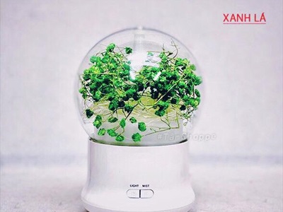 Máy khuếch tán tinh dầu phun khói siêu âm cẩm tú cầu [Tặng tinh dầu] MKTTD-13