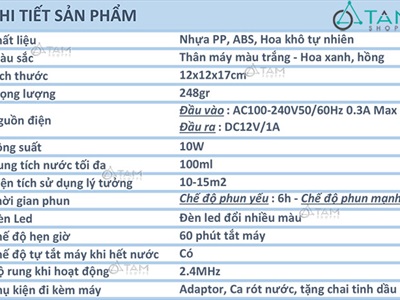Máy khuếch tán tinh dầu phun khói siêu âm cẩm tú cầu [Tặng tinh dầu] MKTTD-13