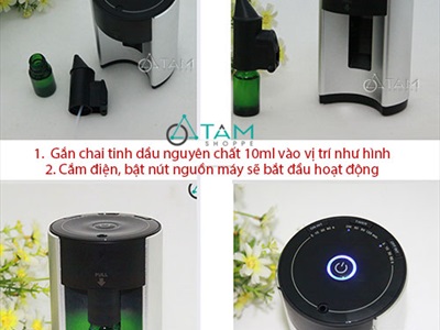 Máy phun tinh dầu nguyên chất trực tiếp không gian rộng 40m2 [Tặng tinh dầu]