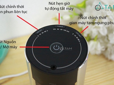 Máy phun tinh dầu nguyên chất trực tiếp không gian rộng 40m2 [Tặng tinh dầu]