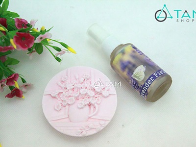 Set 01 miếng thạch cao tự tỏa hương + chai tinh dầu xịt 30ml