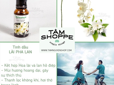 Tinh dầu Hoa lài mix Lan hồ điệp (Jasmine mix Omantus) Refreshen 20ml