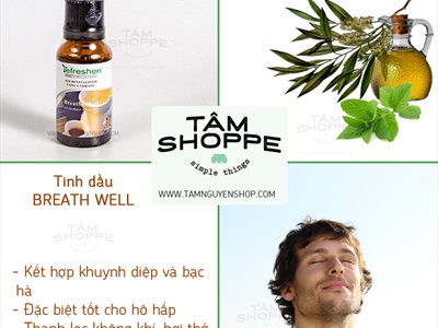 Tinh dầu tốt cho hô hấp Breath Well Refreshen 20ml