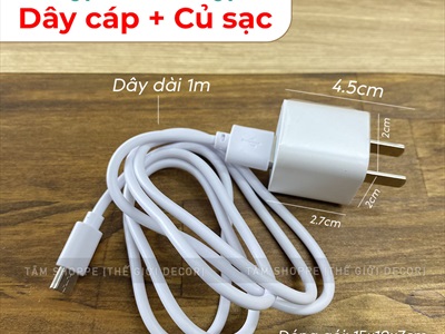 Củ sạc nhanh cổng USB 5V 1A - Dây cáp Type-C [Loại tốt] CUSAC-01
