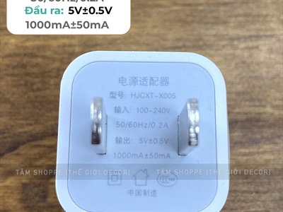 Củ sạc nhanh cổng USB 5V 1A - Dây cáp Type-C [Loại tốt] CUSAC-01