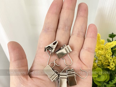 Set 05 kẹp móc sắt treo tranh vải rèm cửa tiện lợi DDTI-KEP-01
