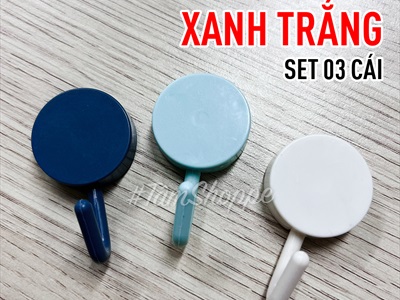 Set 03 móc dán tường Hàn Quốc chịu lực 2kg MOCDAN-01