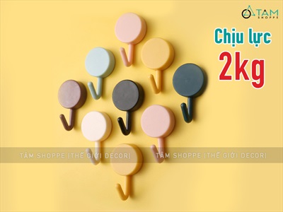 Set 03 móc dán tường Hàn Quốc chịu lực 2kg MOCDAN-01