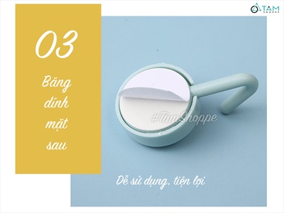 Set 03 móc dán tường Hàn Quốc chịu lực 2kg MOCDAN-01