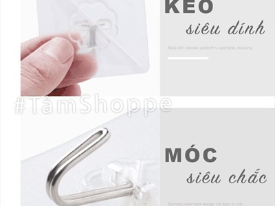 Set 05 móc dán tường chịu lực 20kg (chuẩn xịn) MOCDAN-02