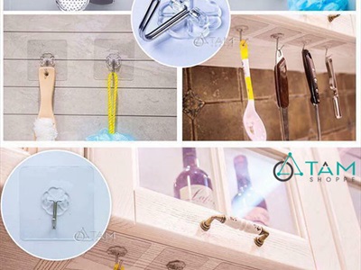 Set 05 móc dán tường chịu lực 20kg (chuẩn xịn) MOCDAN-02