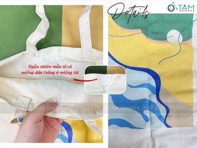 Túi tote vải canvas chủ đề bảo vệ môi trường [Đeo vai - Dày đẹp] TUIVAI-02