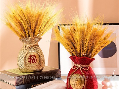 Bó lúa mạch khô trang trí 110gr (80-100 cành) HOAKHO-02