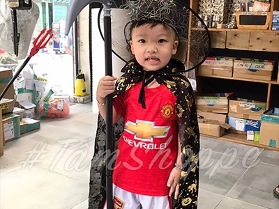 Áo choàng phù thuỷ in hoạ tiết ánh kim nhiều màu [Mềm mịn - Size 80/120cm] AOCHOANG-03