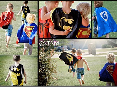 Set áo choàng + mặt nạ nỉ hoá trang siêu anh hùng cho bé [Vải 2 lớp - Nhiều kiểu] SPKHT-HLW-03