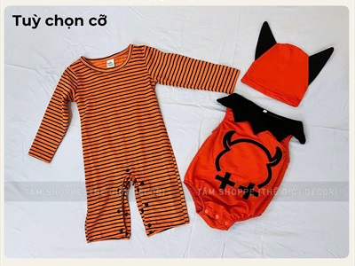 Bộ đồ hóa trang người dơi cam đen cho bé [Vải xịn - 85/90cm] BOHOATRANG-16