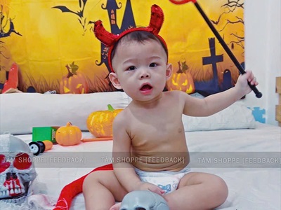 Bộ đồ hóa trang tiểu yêu tinh cho bé [Nhiều món - dưới 6 tuổi] SPKHT-HLW-01