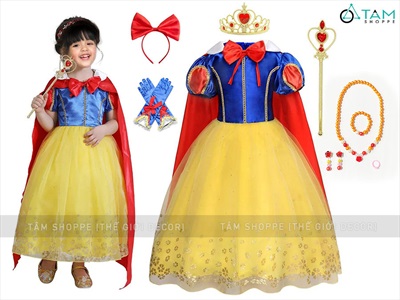 Bộ đồ hóa trang nàng Bạch Tuyết (Full phụ kiện) BOHOATRANG-11