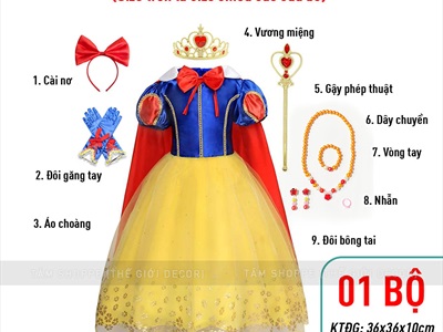Bộ đồ hóa trang nàng Bạch Tuyết (Full phụ kiện) BOHOATRANG-11
