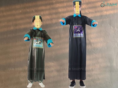 Bộ đồ hóa trang Cương thi trẻ em - người lớn BOHOATRANG-10