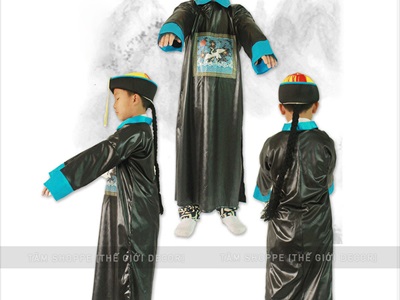 Bộ đồ hóa trang Cương thi trẻ em - người lớn BOHOATRANG-10