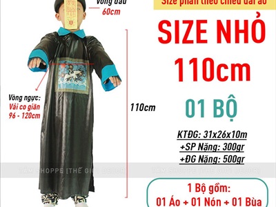 Bộ đồ hóa trang Cương thi trẻ em - người lớn BOHOATRANG-10