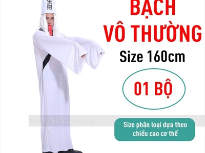 Bộ đồ hóa trang Hắc Bạch Vô Thường trẻ em - người lớn BOHOATRANG-09