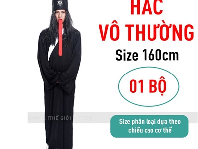 Bộ đồ hóa trang Hắc Bạch Vô Thường trẻ em - người lớn BOHOATRANG-09