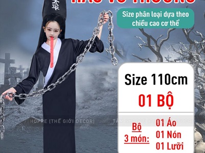 Bộ đồ hóa trang Hắc Bạch Vô Thường trẻ em - người lớn BOHOATRANG-09