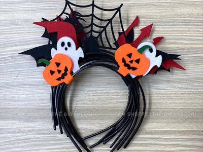 Cài tóc Halloween phụ kiện nỉ đơn giản [Dễ thương - Nhiều kiểu] CAITOC-HLW-01