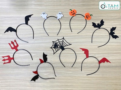 Cài tóc Halloween phụ kiện nỉ đơn giản [Dễ thương - Nhiều kiểu] CAITOC-HLW-01