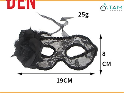 Mặt nạ nửa mặt bông to ren xuyên thấu [Nửa mặt trên - 3 màu] MATNA-111