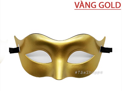 Mặt nạ nửa mặt đơn giản màu trơn tai nhọn [Nửa mặt trên - nhiều màu] MATNA-117