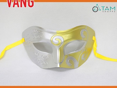 Mặt nạ nửa mặt hoạ tiết móc tai bầu [Nửa mặt trên - nhiều màu] MATNA-118