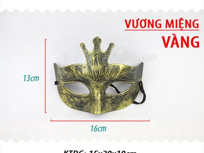 Mặt nạ nửa mặt Vintage vương miện nhỏ [Nửa mặt trên - Giả cổ] MATNA-108