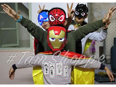Mặt nạ siêu anh hùng nhựa cho bé [Nhiều kiểu - Led/ không led] MATNA-125
