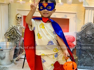 Mặt nạ siêu anh hùng vải nỉ cho bé [Nửa mặt - Mềm và êm] MATNA-124