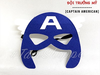 Mặt nạ siêu anh hùng vải nỉ cho bé [Nửa mặt - Mềm và êm] MATNA-124