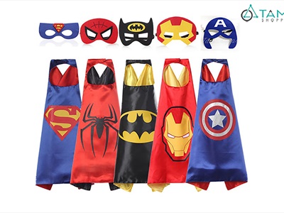Mặt nạ siêu anh hùng vải nỉ cho bé [Nửa mặt - Mềm và êm] MATNA-124