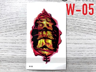 Miếng dán hình xăm giả sẹo, hoạ tiết hoá trang [Nhiều kiểu - Dễ dán] HINHXAM-01