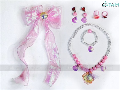 Set phụ kiện hoá trang nàng tiên cá cho bé [Nhiều món - dưới 6 tuổi] SPKHT-HLW-02