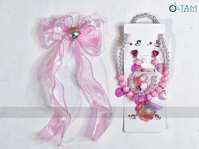 Set phụ kiện hoá trang nàng tiên cá cho bé [Nhiều món - dưới 6 tuổi] SPKHT-HLW-02