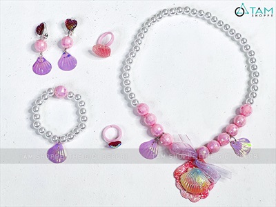 Set phụ kiện hoá trang nàng tiên cá cho bé [Nhiều món - dưới 6 tuổi] SPKHT-HLW-02