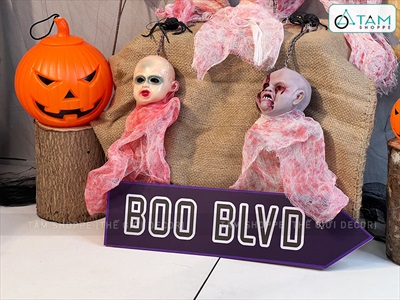 Bảng mũi tên chỉ đường Halloween Formex 5ly nhiều kiểu CHIDUONG-HLW-01
